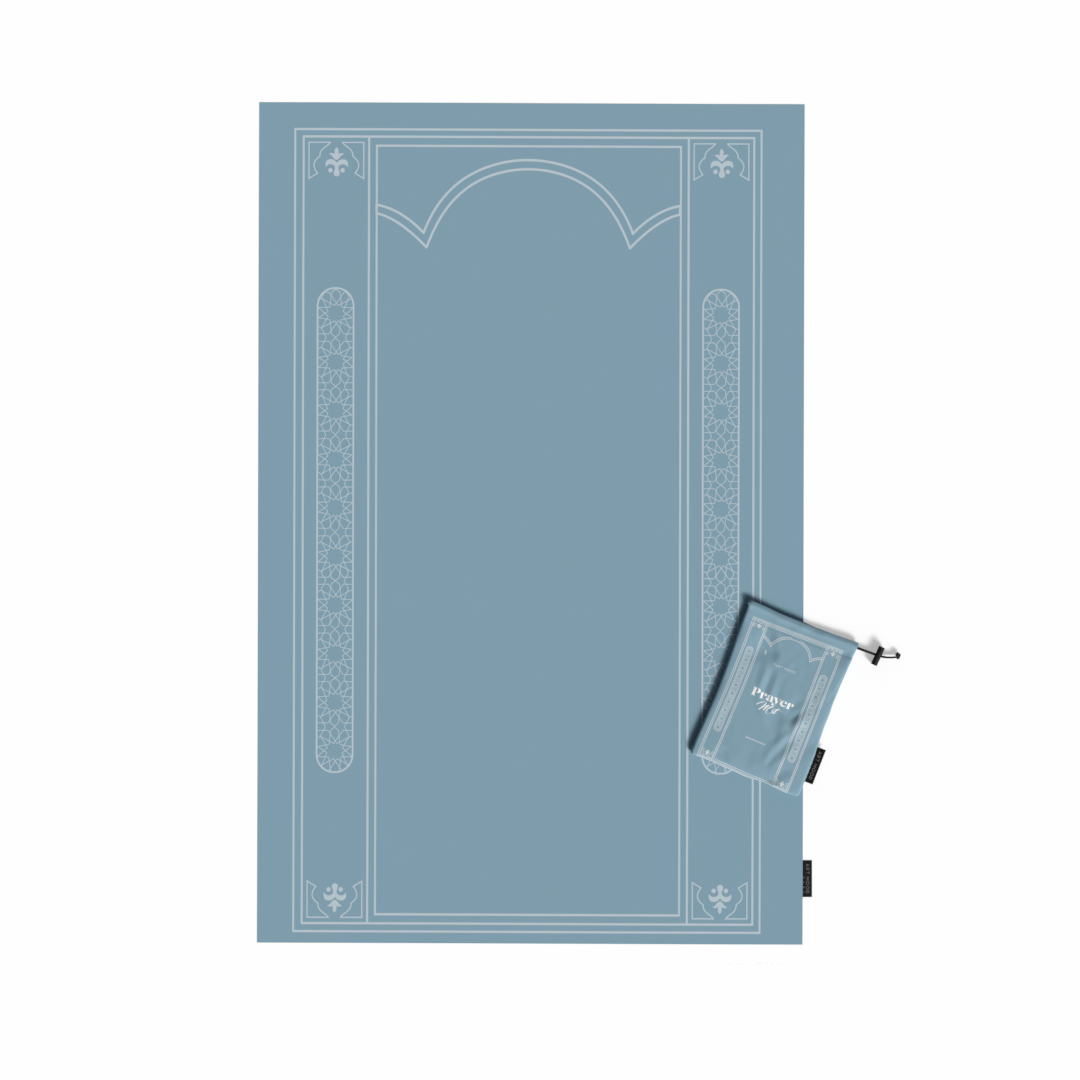 Prayer Mat Sakina Blue - Waterproof Pocket Size