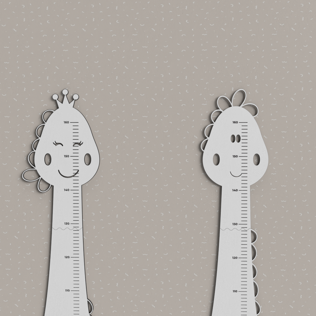 Dinosaurs Set Wood Growth Chart