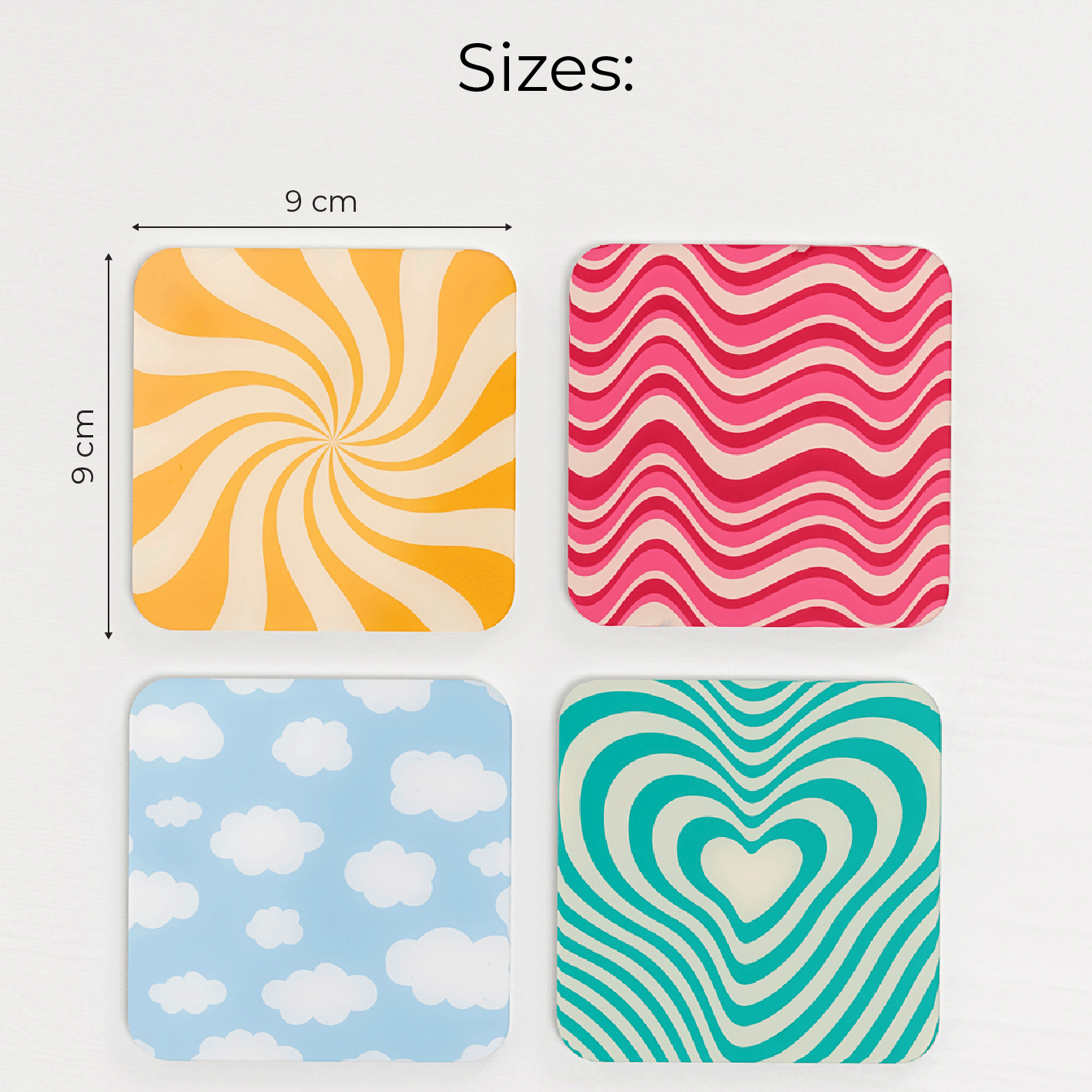 Twist - Acrylic Coaster Set