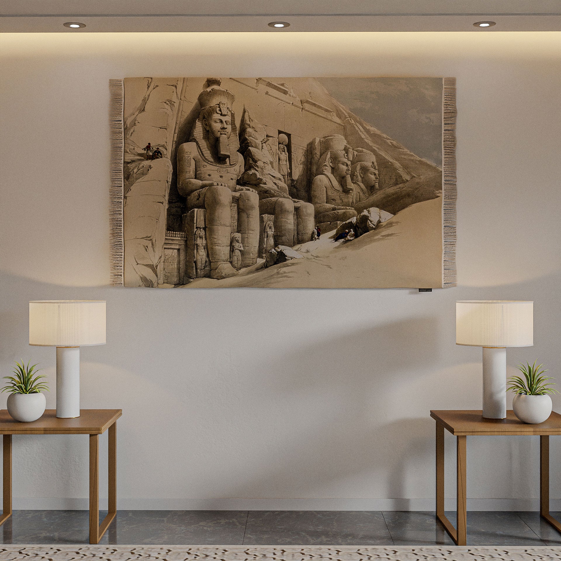 Wall Rug - The Great Temple of Abo Simble illustration