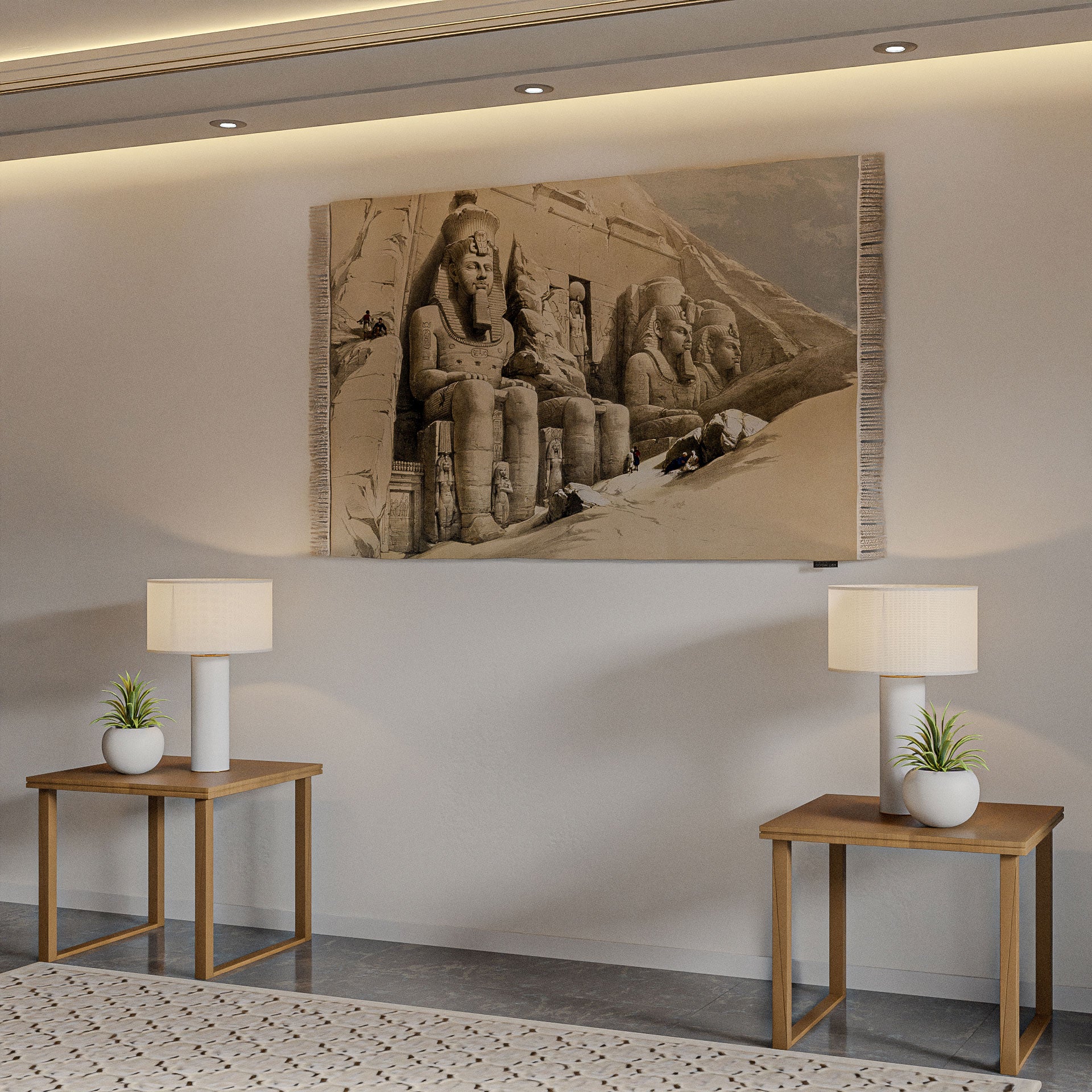 Wall Rug - The Great Temple of Abo Simble illustration