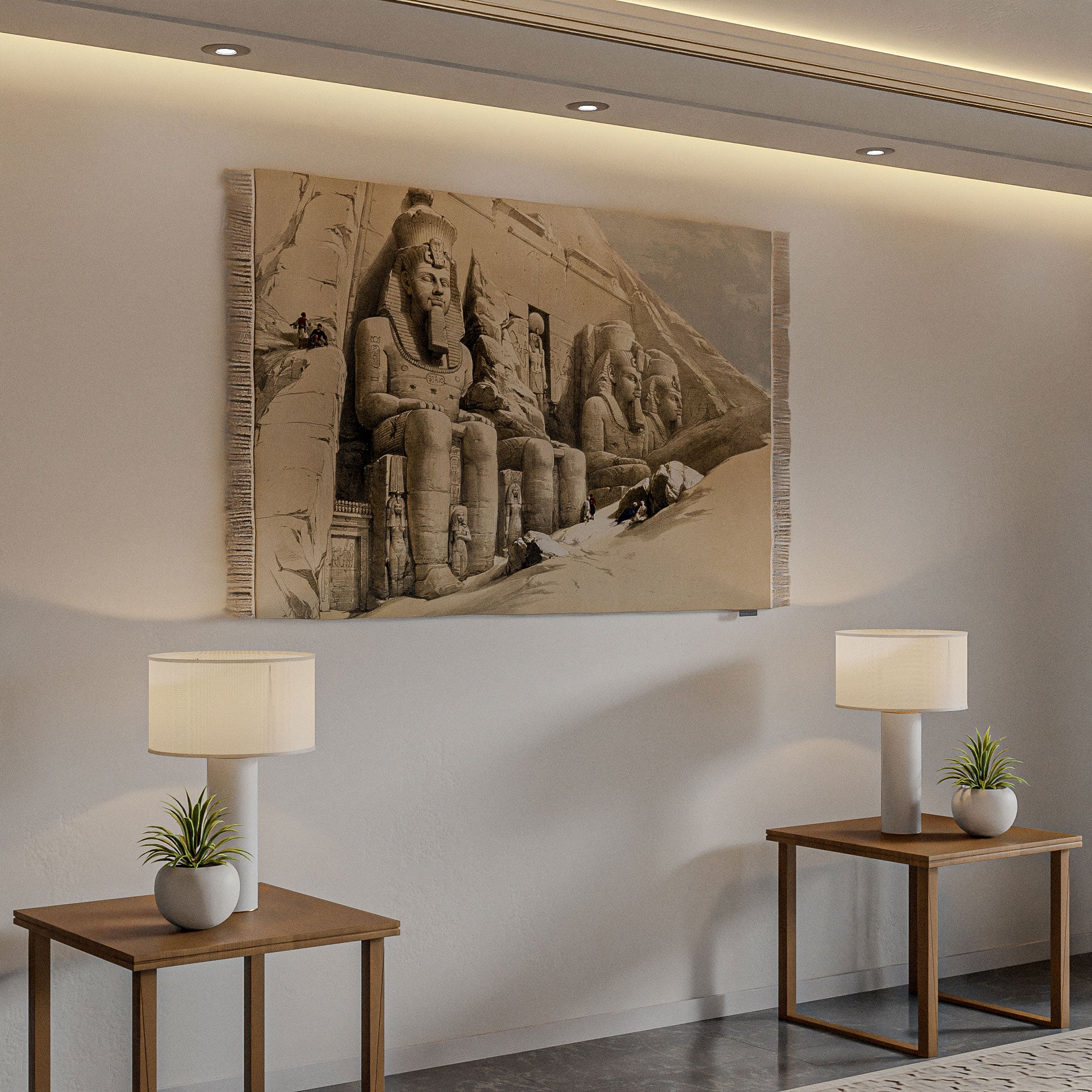 Wall Rug - The Great Temple of Abo Simble illustration