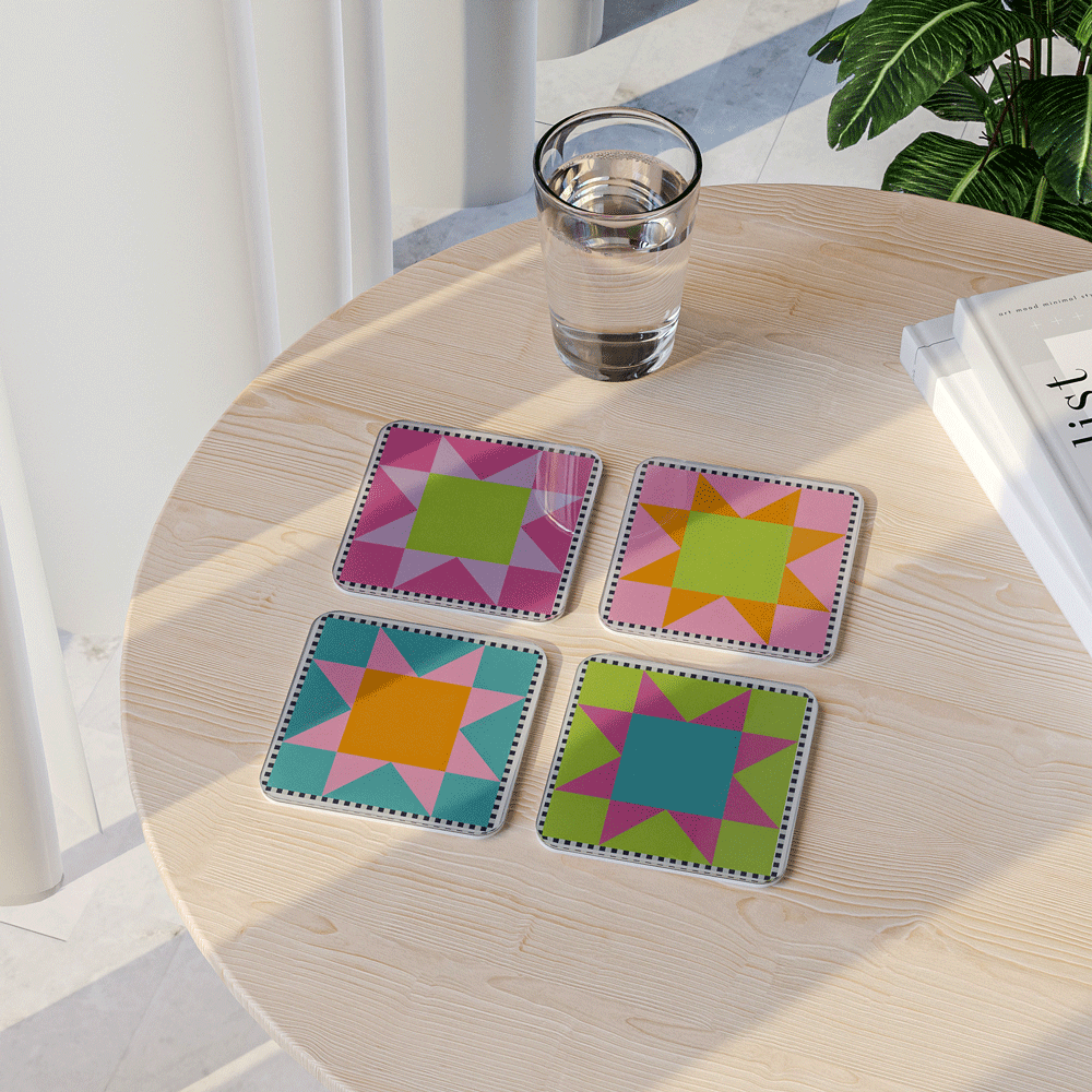 Stars - Acrylic Coaster Set