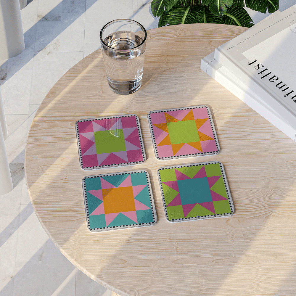 Stars - Acrylic Coaster Set