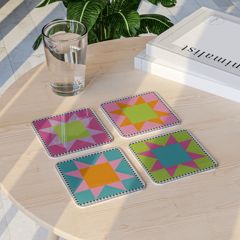 Stars - Acrylic Coaster Set