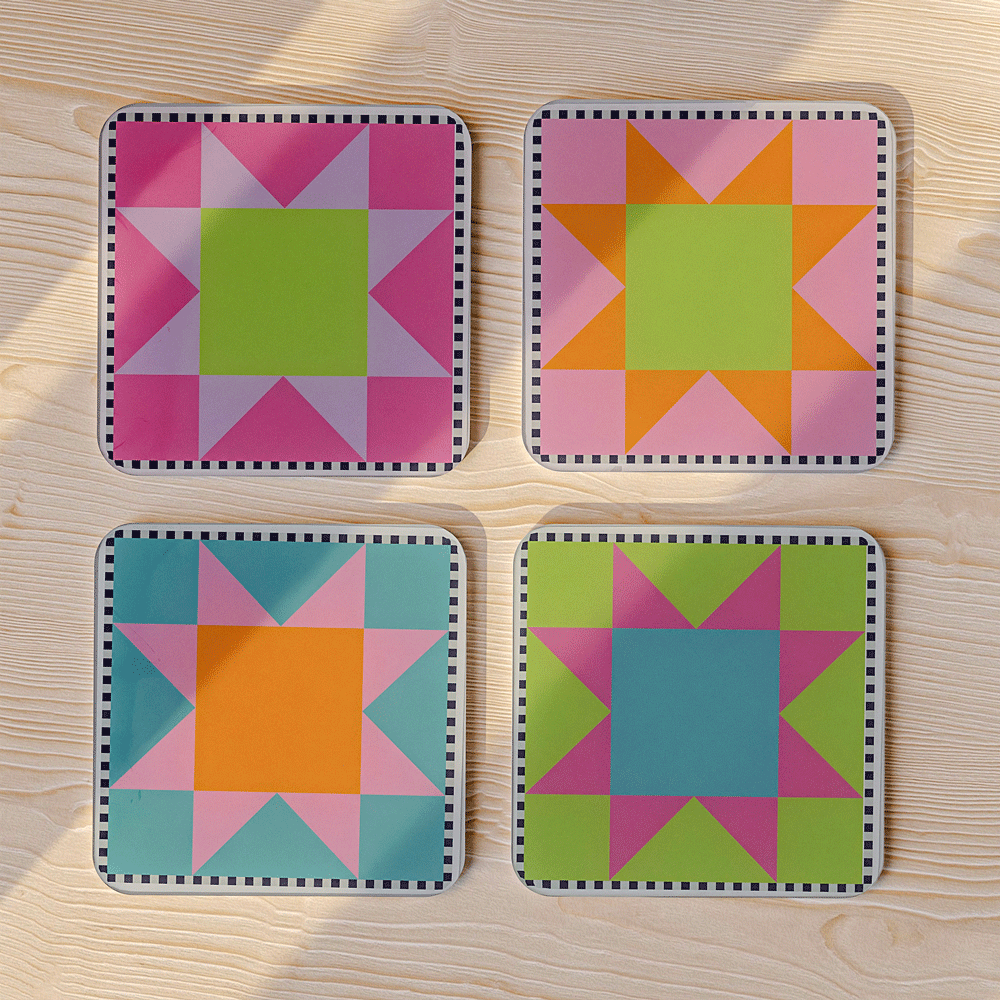 Stars - Acrylic Coaster Set