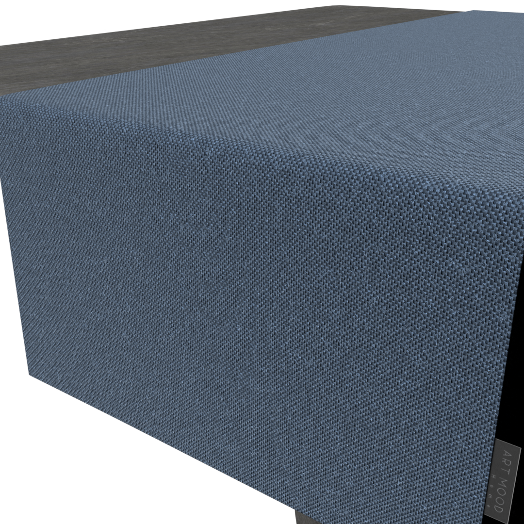 Tapis de Passage en Lin - Bleu