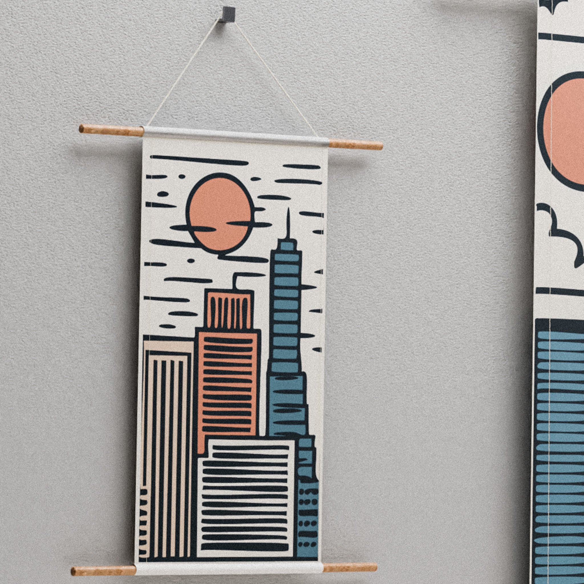 Ensemble d'affiches en tissu Floro