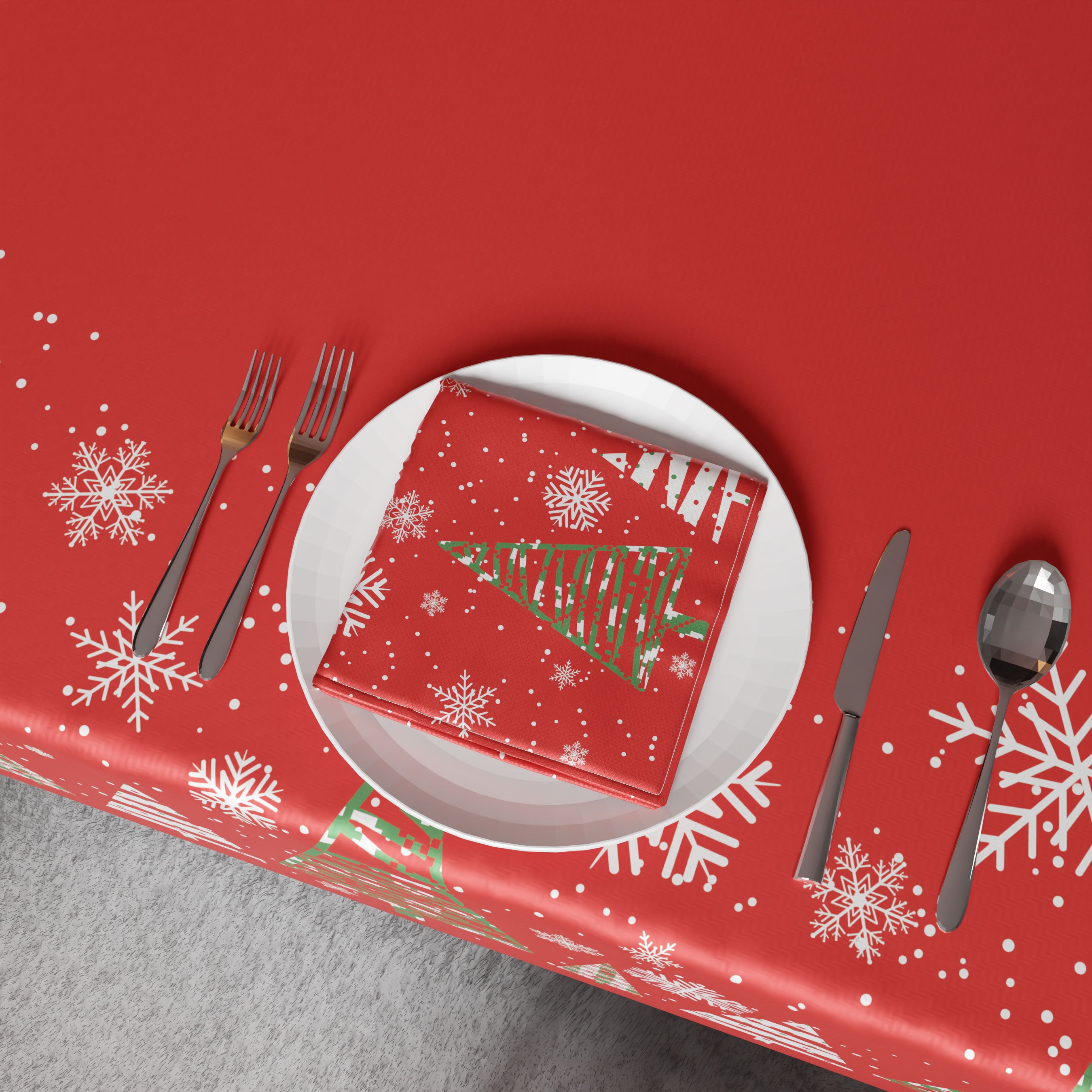 Christmas 14 Tablecloth & Napkins Set