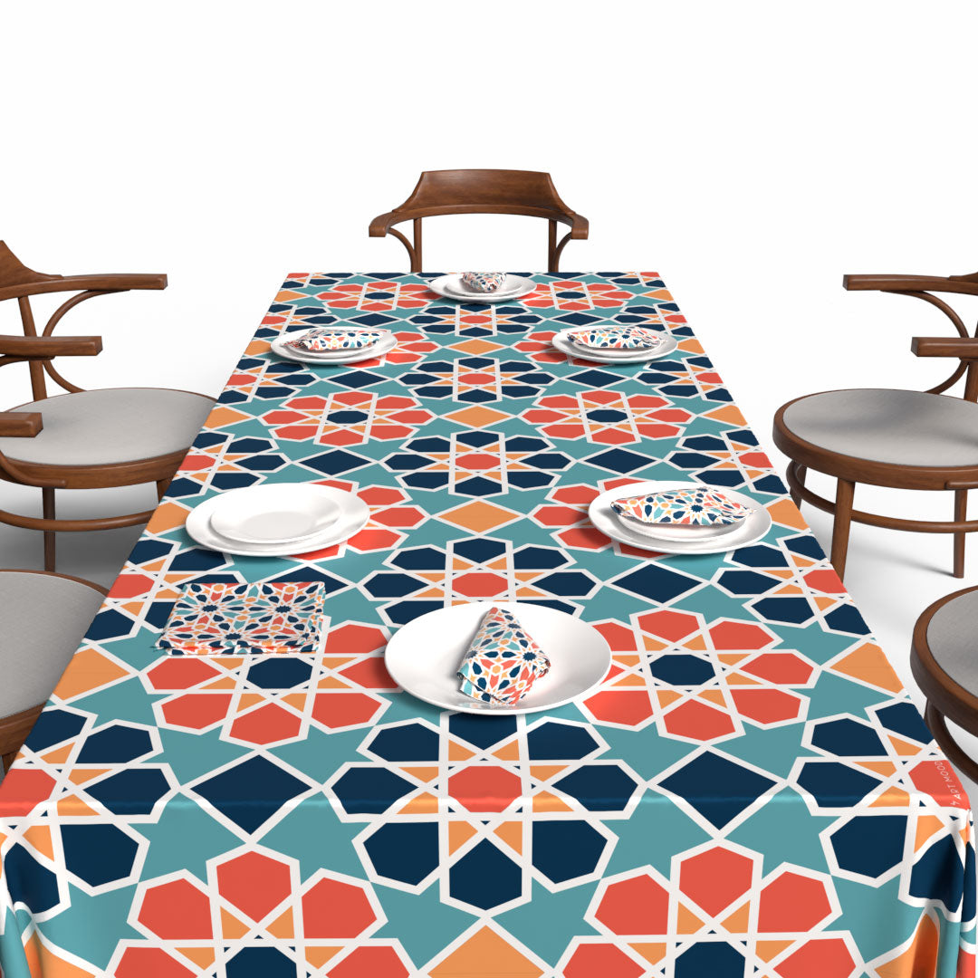 Arabesque 2 Tablecloth & Napkins Set