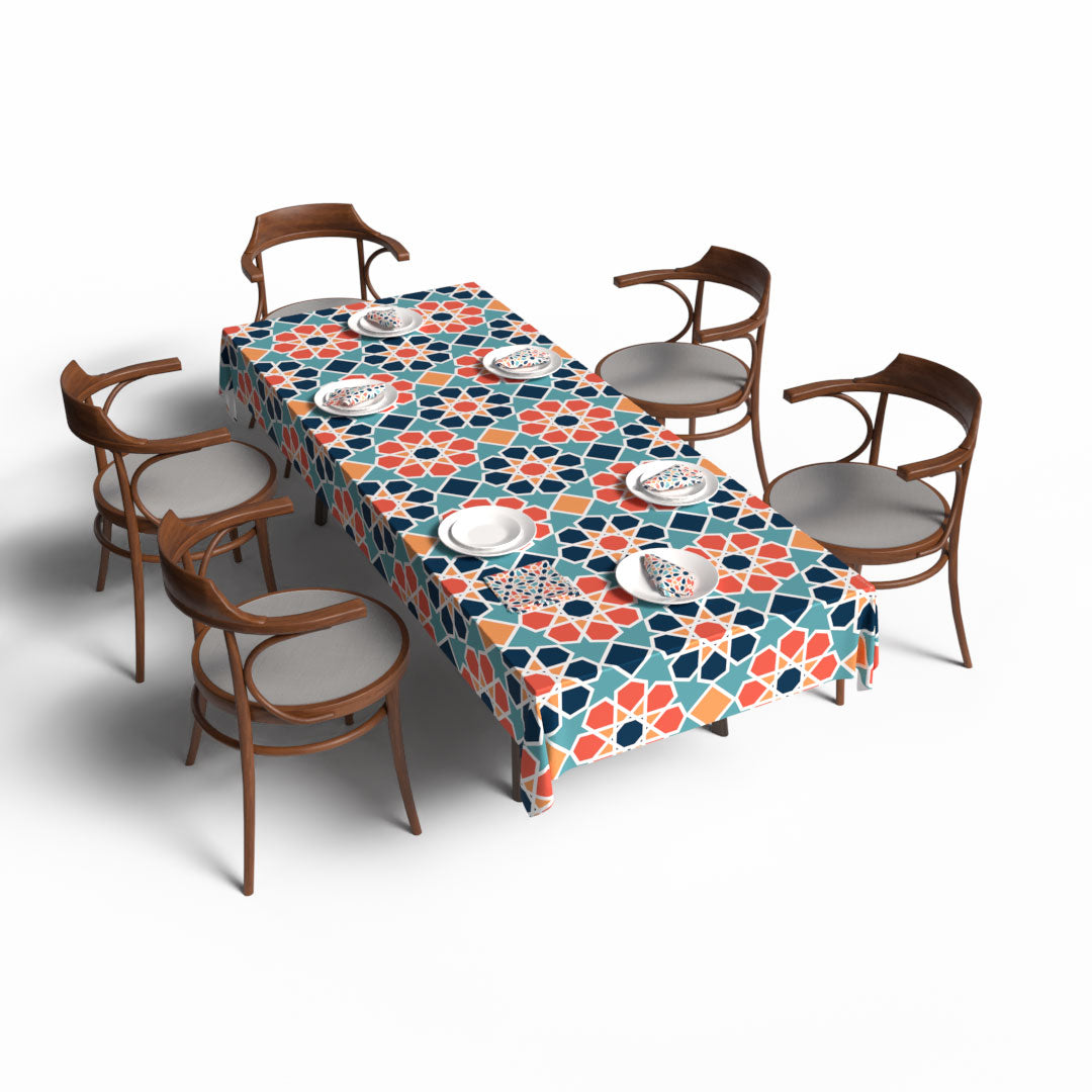 Arabesque 2 Tablecloth & Napkins Set
