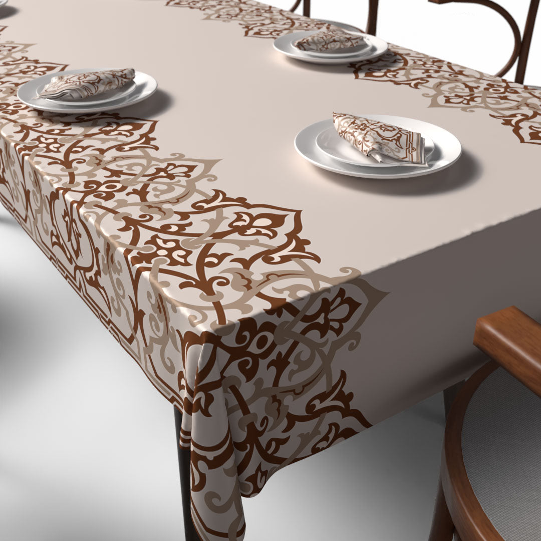 طقم مفارش الطاولة + المناديل القماشية - اطلس