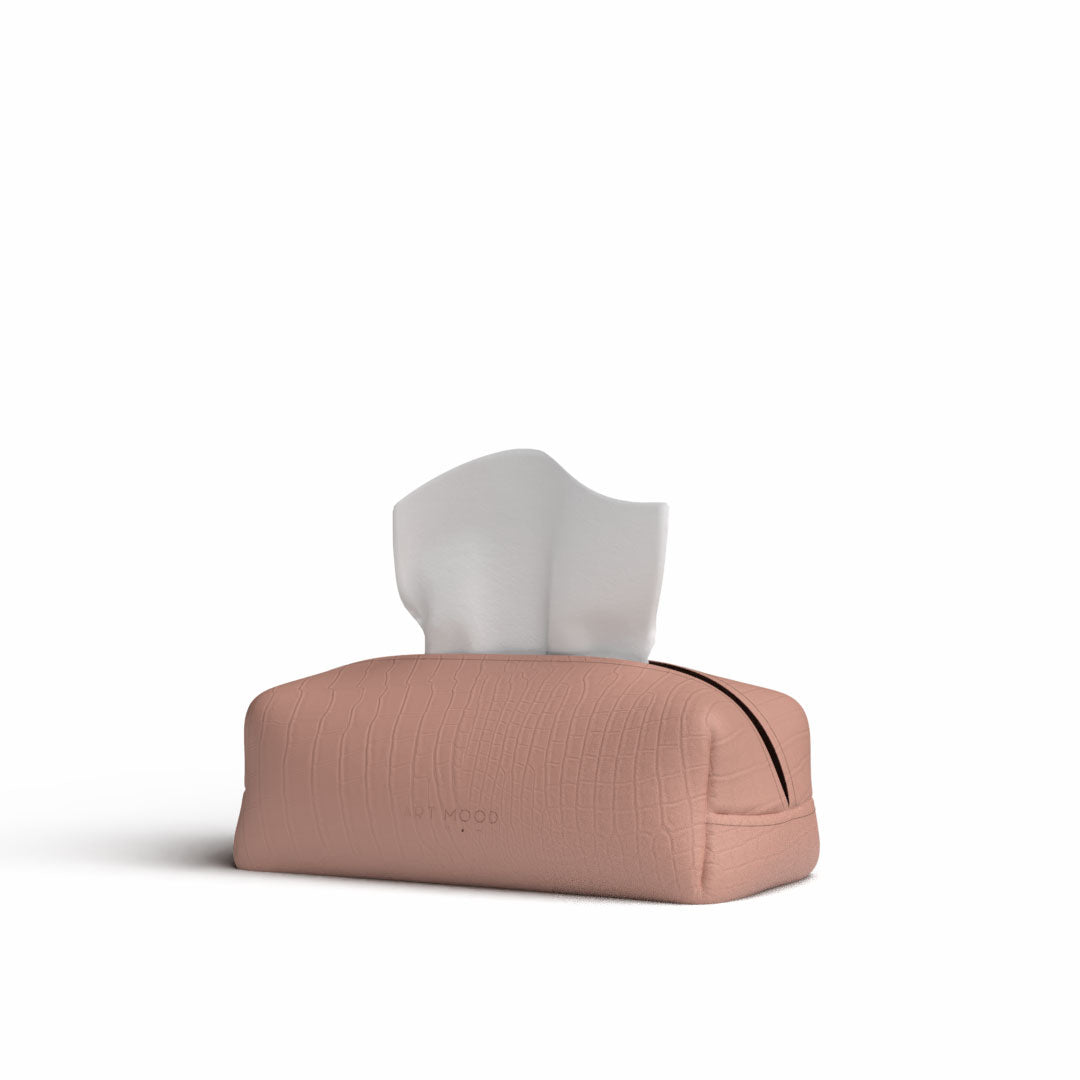 Tissue Box - Rose 2 Leather