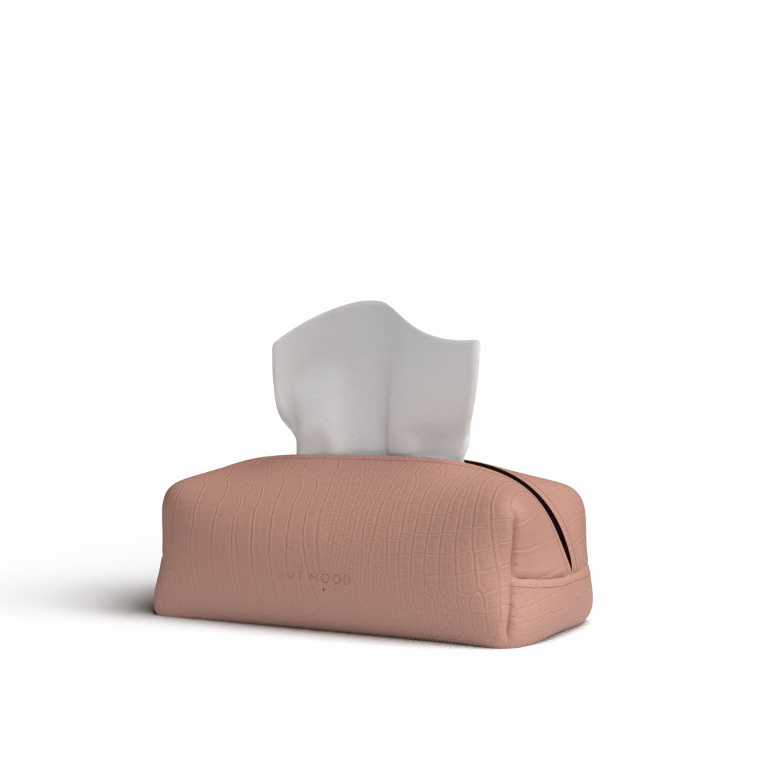 Tissue Box - Rose 2 Leather