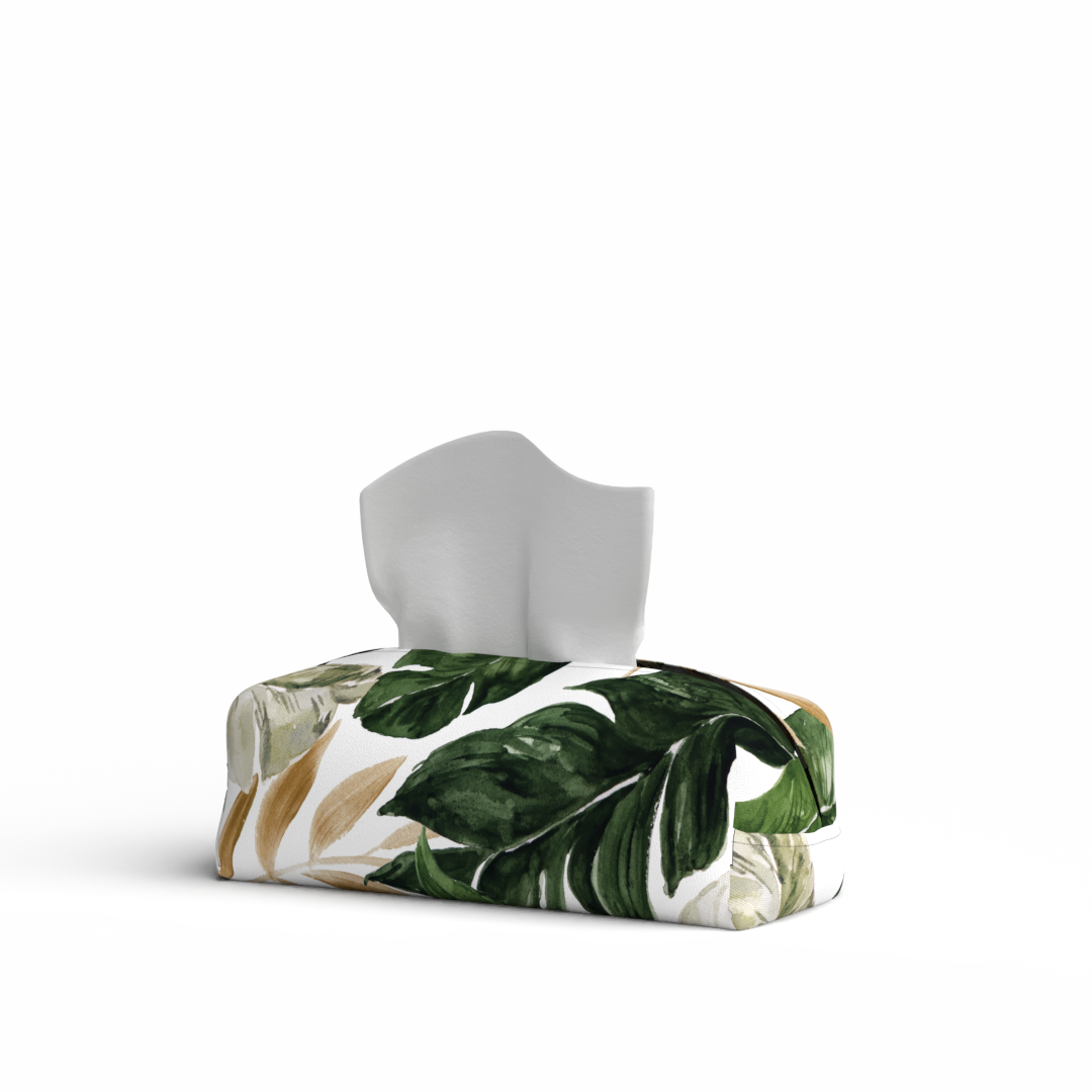 Tissue Box - Fabric - Richy Leaf