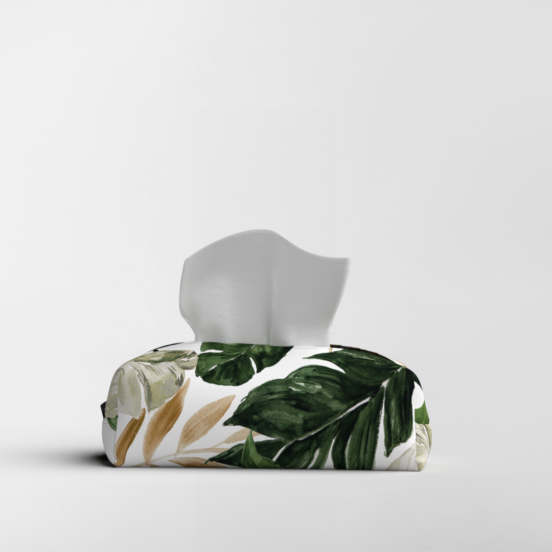 Tissue Box - Fabric - Richy Leaf