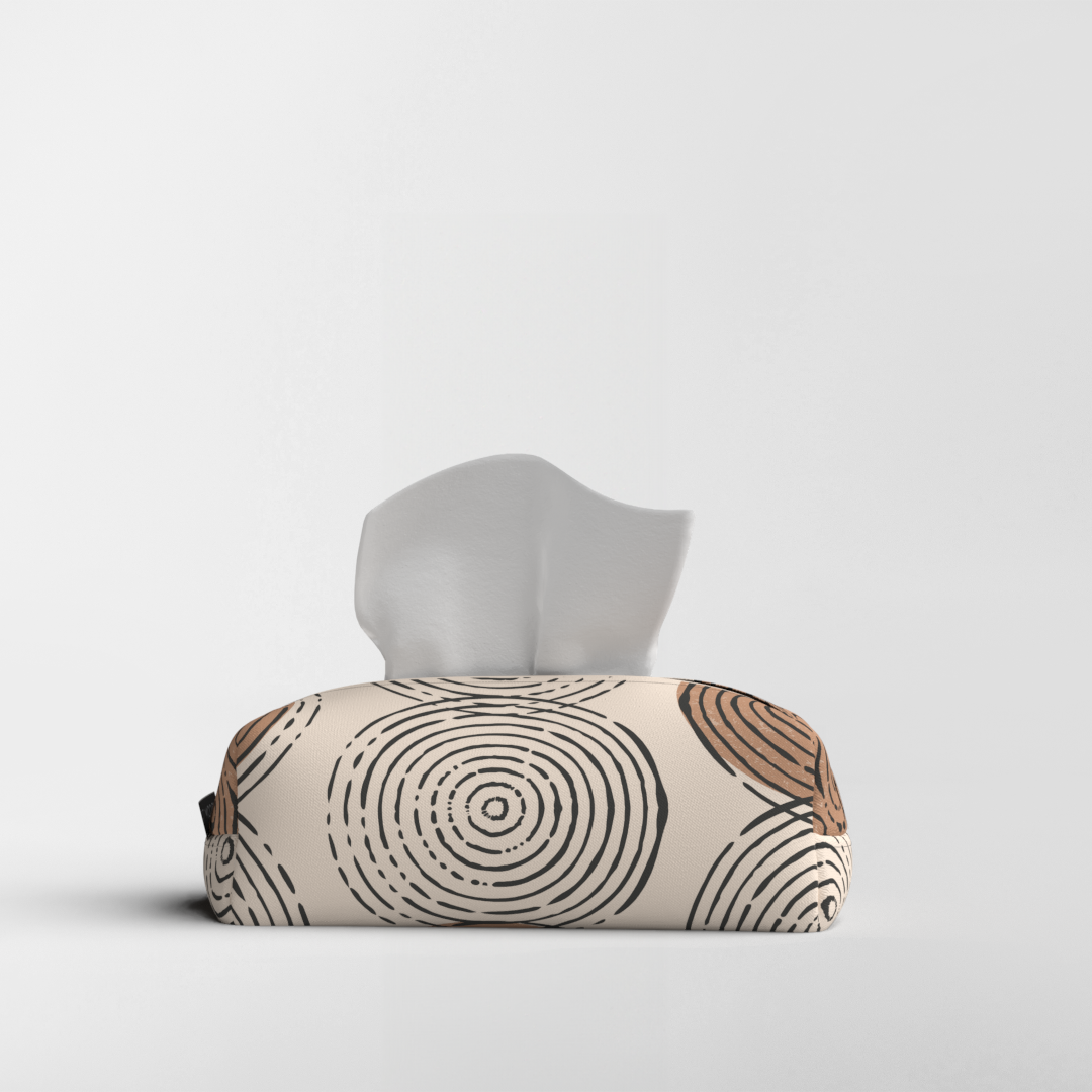 Tissue Box - Fabric - Rounds