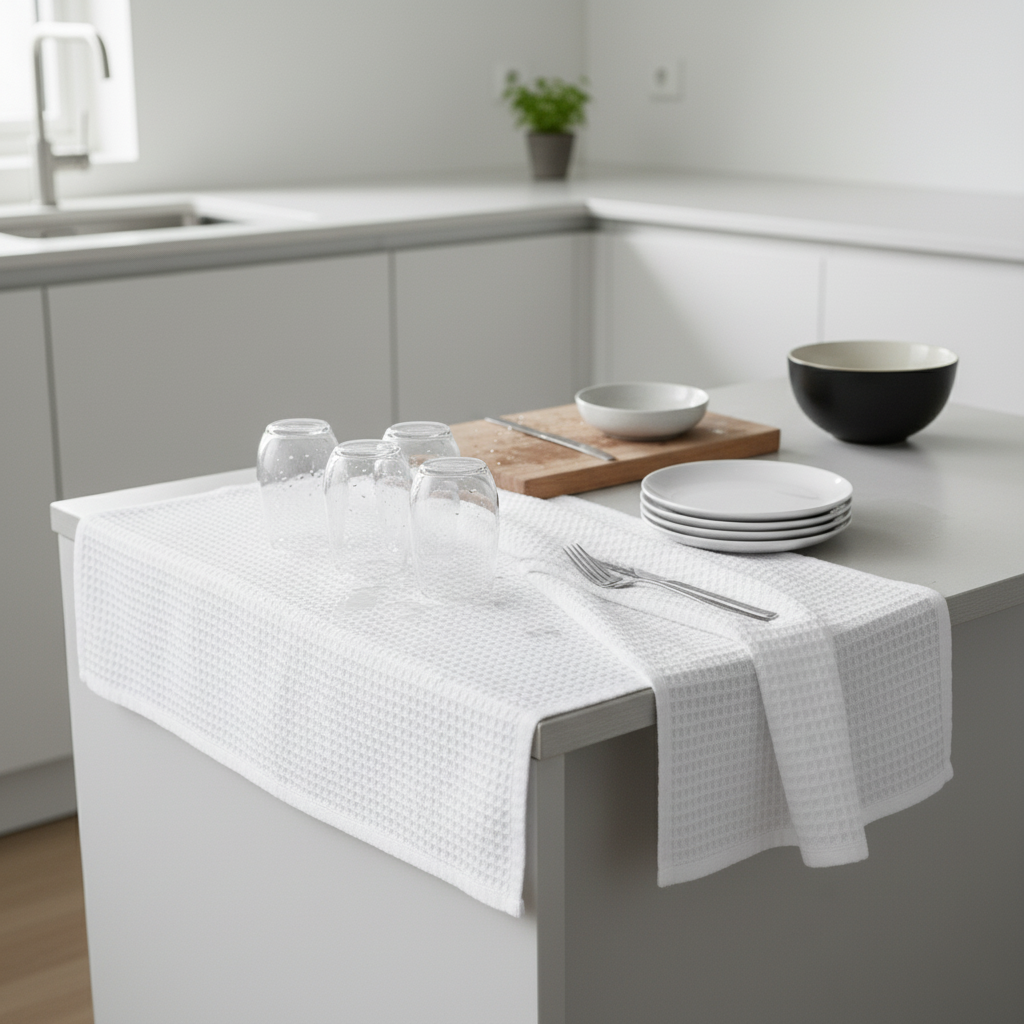 Kitchen Towel - Waffle Weave Cotton - Large