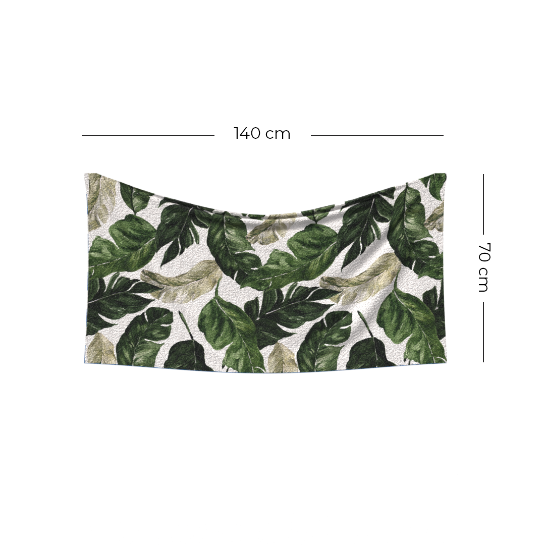 Richy Leaf Beach Towel & Coverup - Lightweight