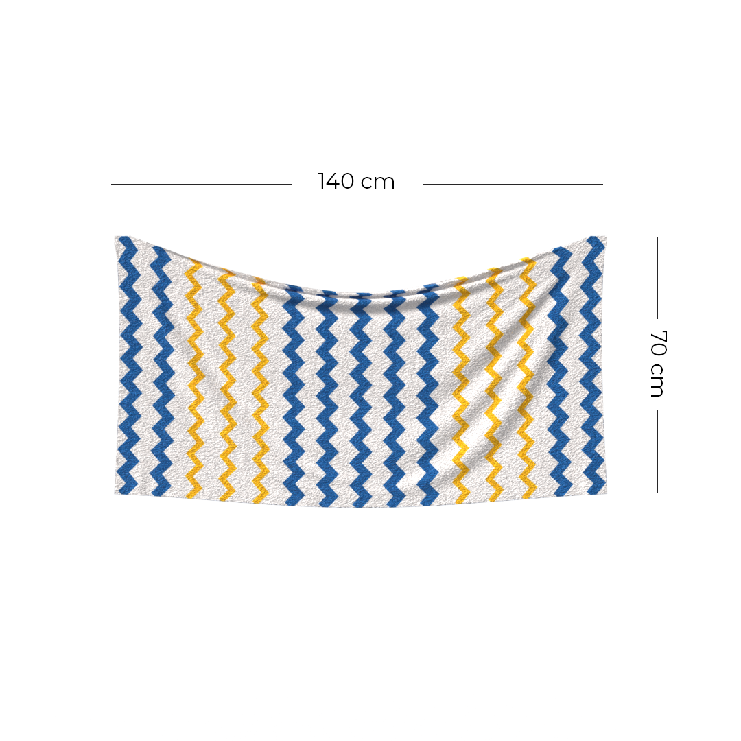 Zig Zag Beach Towel & Coverup - Lightweight