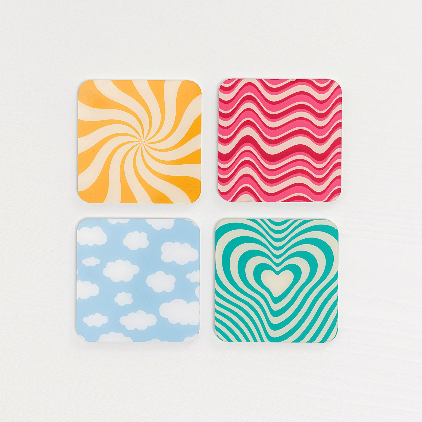 Twist - Acrylic Coaster Set
