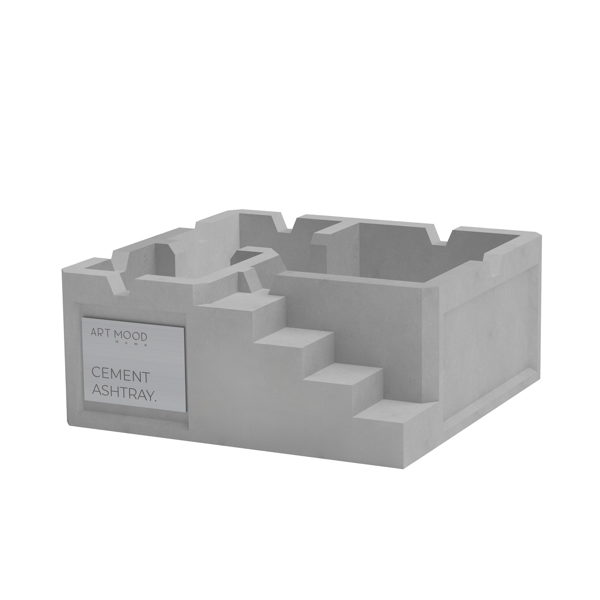 Cendrier en ciment fait main 01 - LOOK BRUT