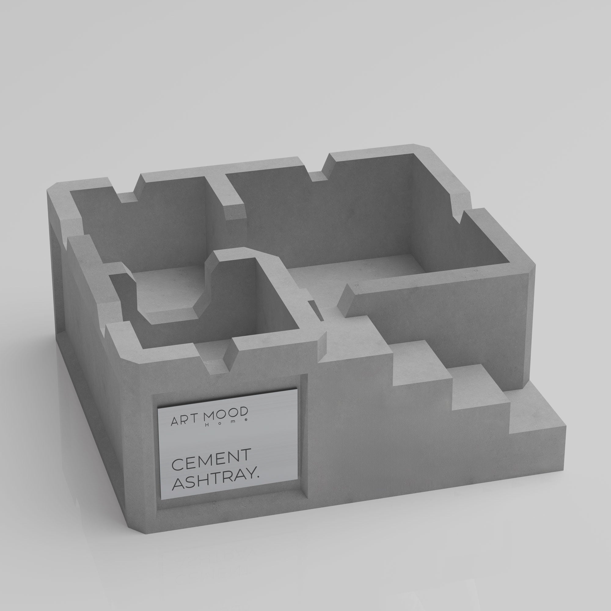 Cendrier en ciment fait main 01 - LOOK BRUT