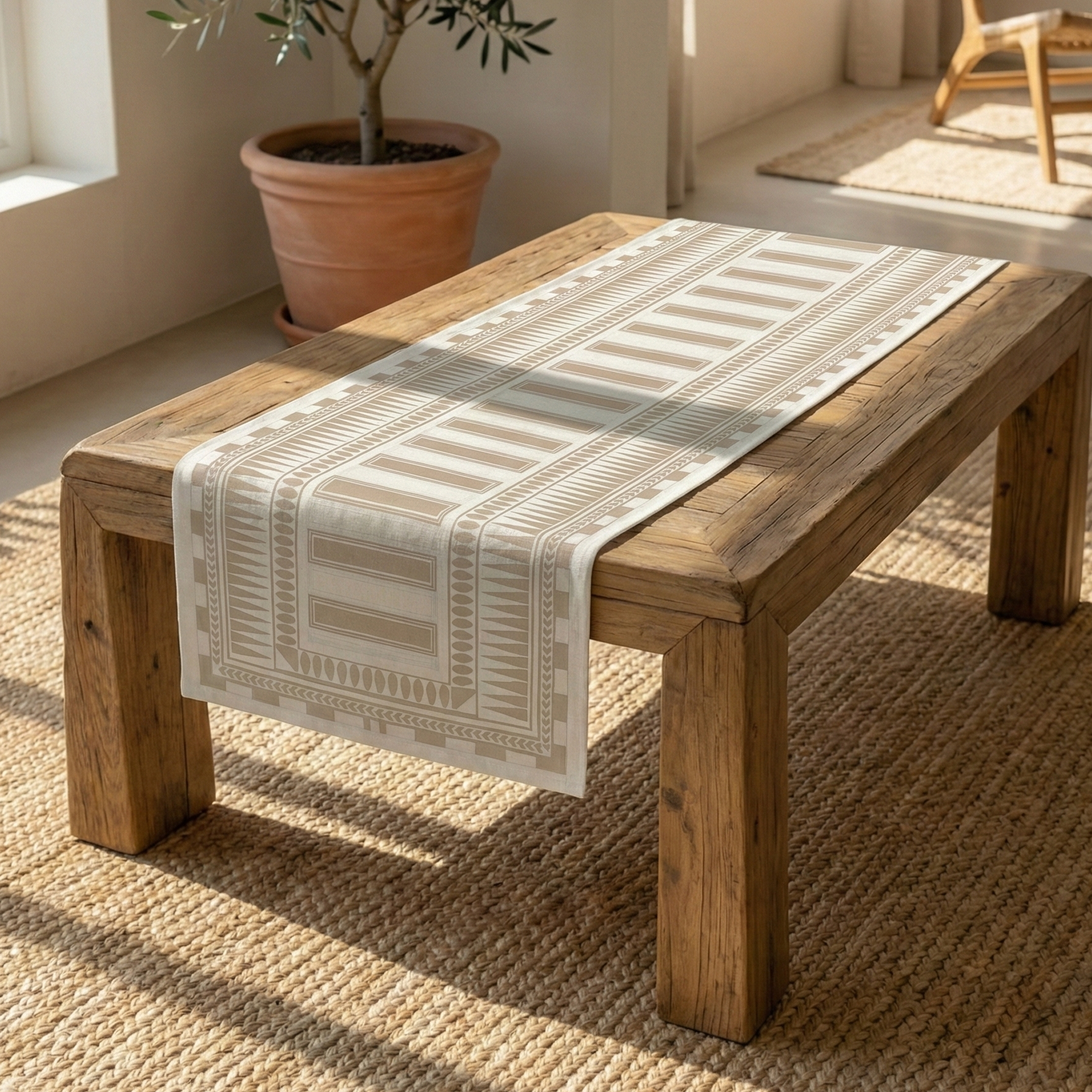 Wahawy ( Runner + 2 Cushion Cover + 4 Coasters + 3 Fabric Posters + Tissue Box) Bundle