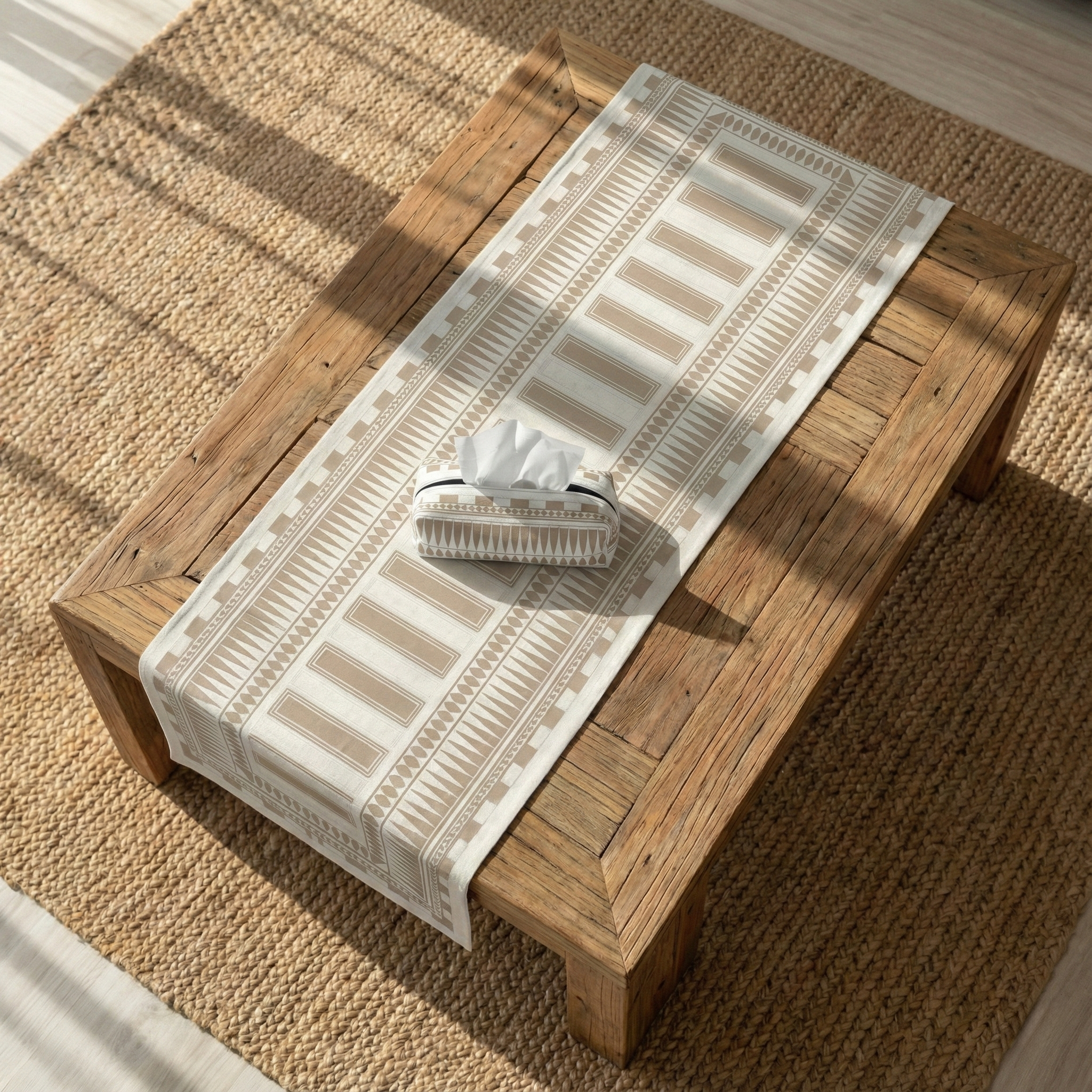 Wahawy ( Runner + 2 Cushion Cover + 4 Coasters + 3 Fabric Posters + Tissue Box) Bundle