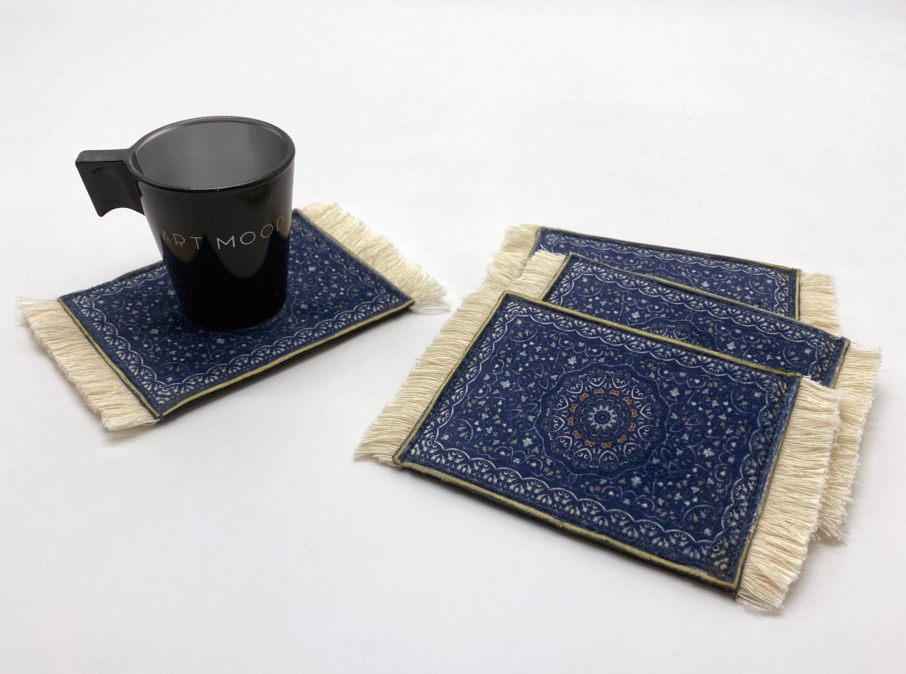 ENSEMBLE DE DESSOUS DE VERRE DE TAPIS - DESIGN 5