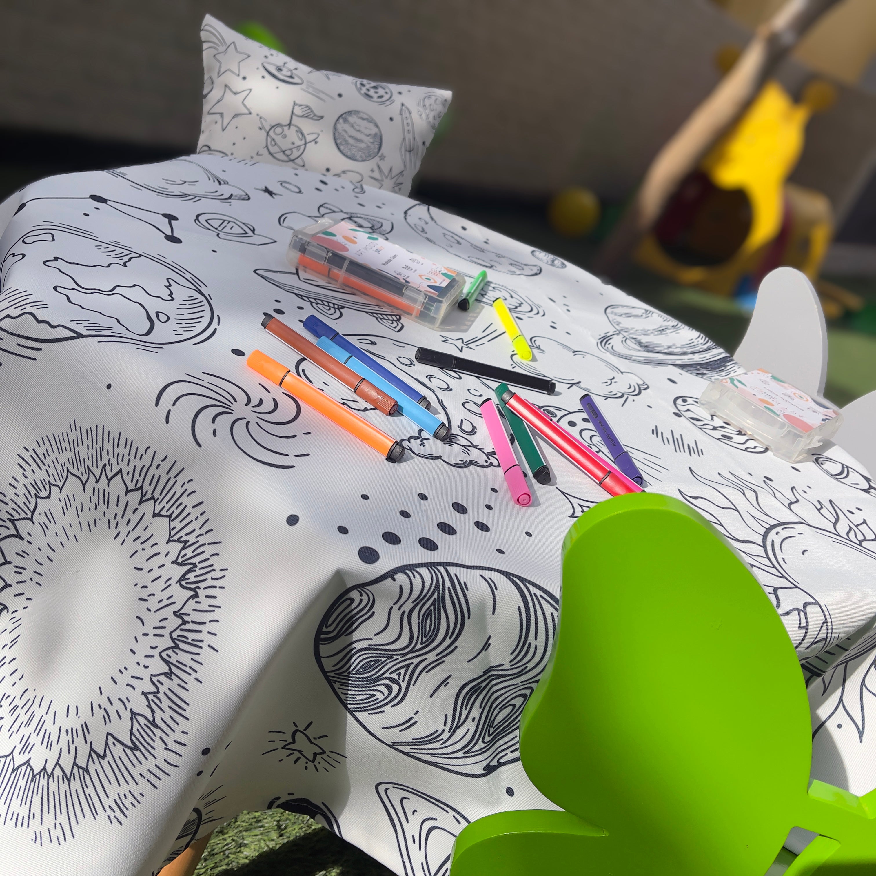 Coloring Tablecloth - Space Design