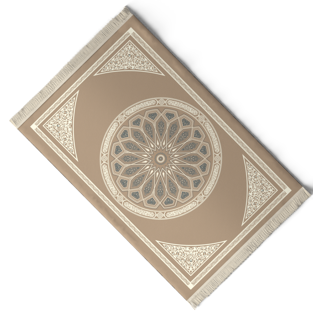 Prayer Mat AL-Qubba Beige - Velvet