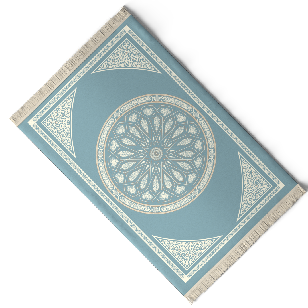 Prayer Mat AL-Qubba Blue - Velvet