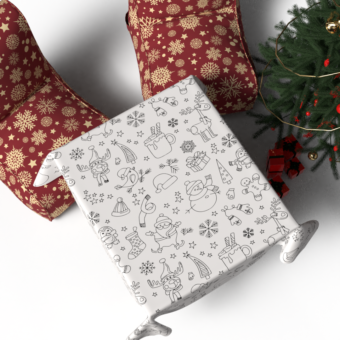 Nappe à colorier - Design de Noël