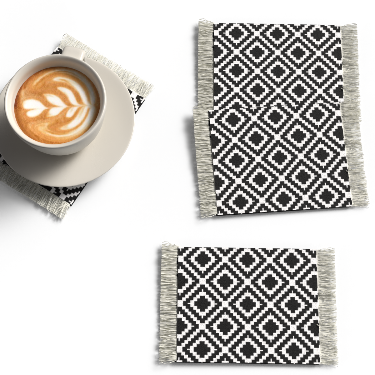 RUG COASTER SET - DESIGN 10