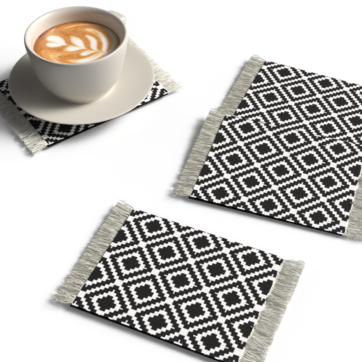 RUG COASTER SET - DESIGN 10