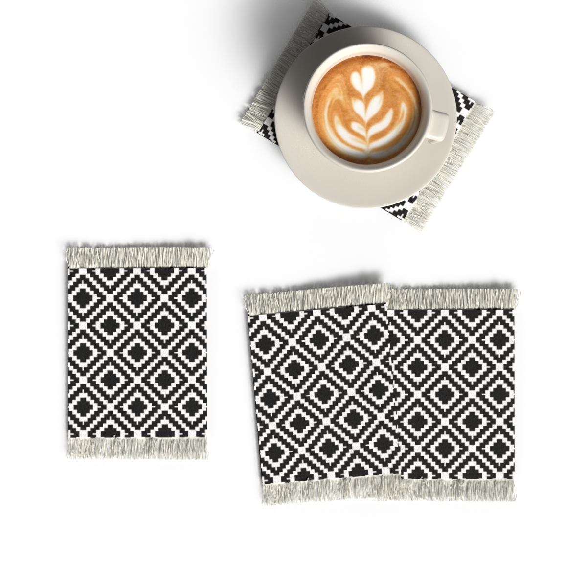 RUG COASTER SET - DESIGN 10