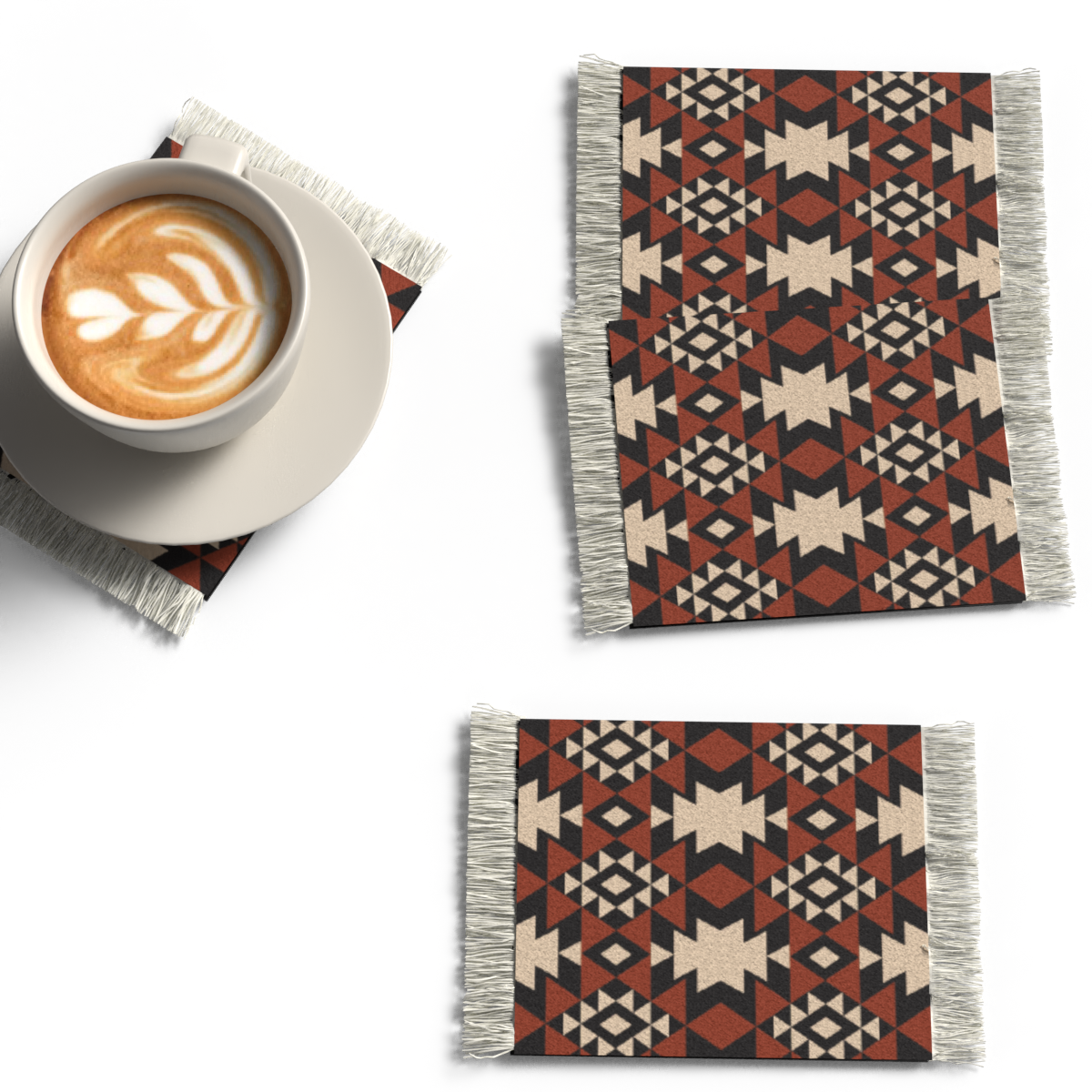 RUG COASTER SET - DESIGN 11