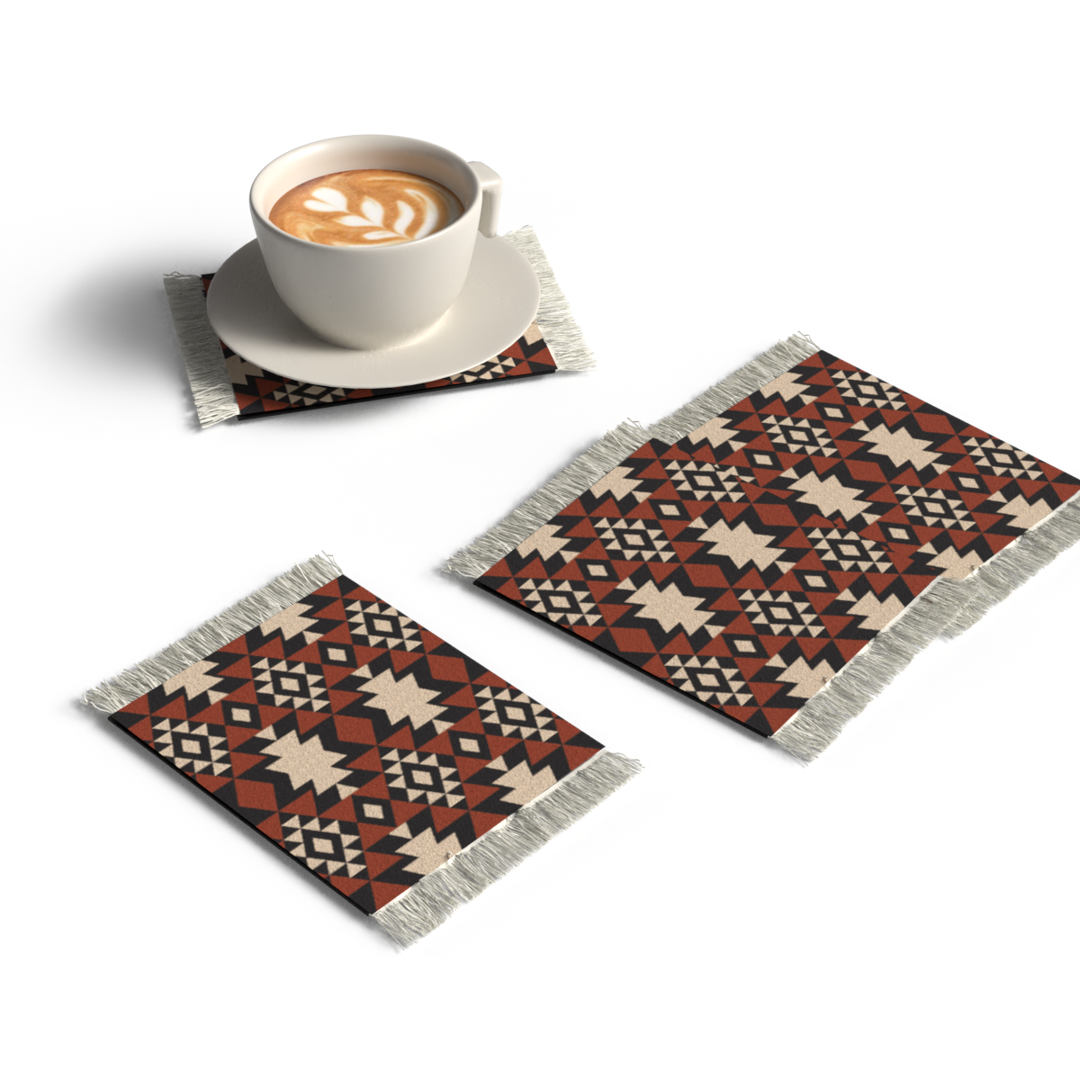 RUG COASTER SET - DESIGN 11
