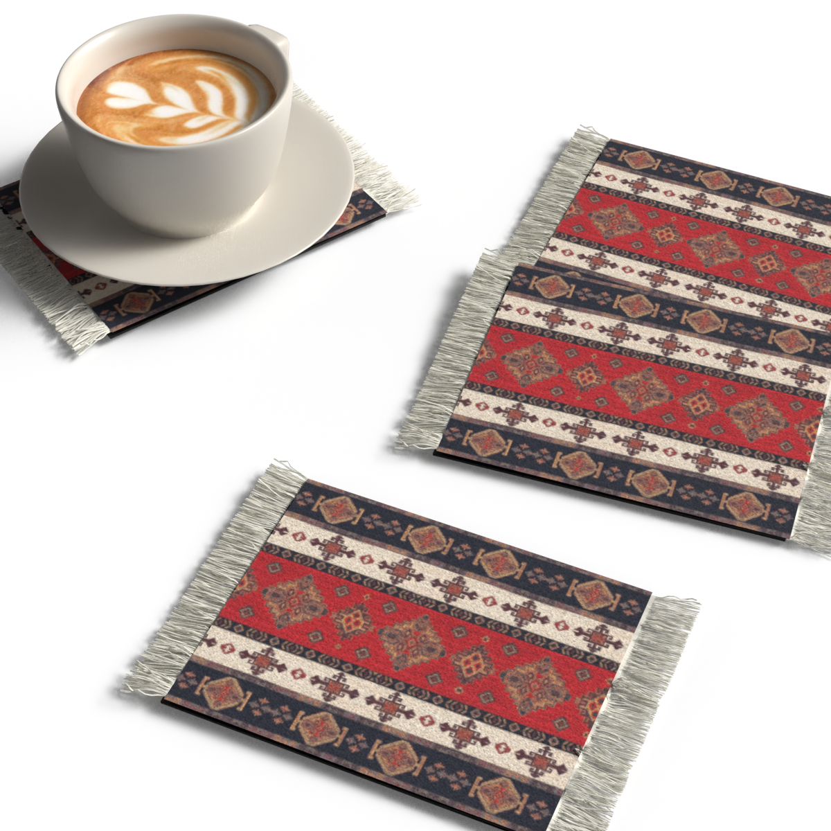 RUG COASTER SET - DESIGN 12