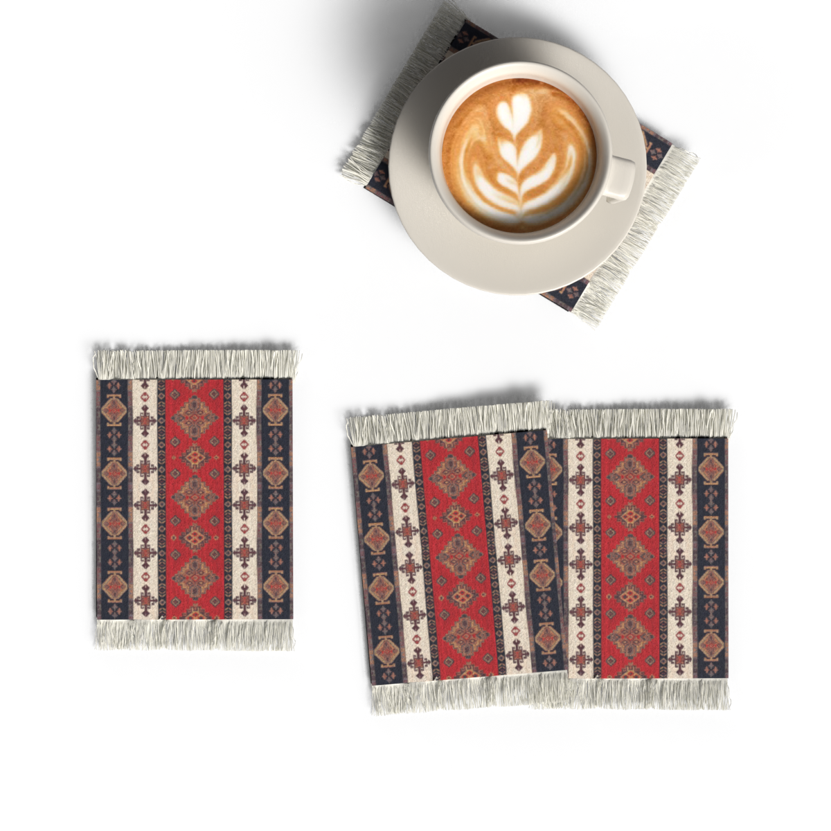 RUG COASTER SET - DESIGN 12