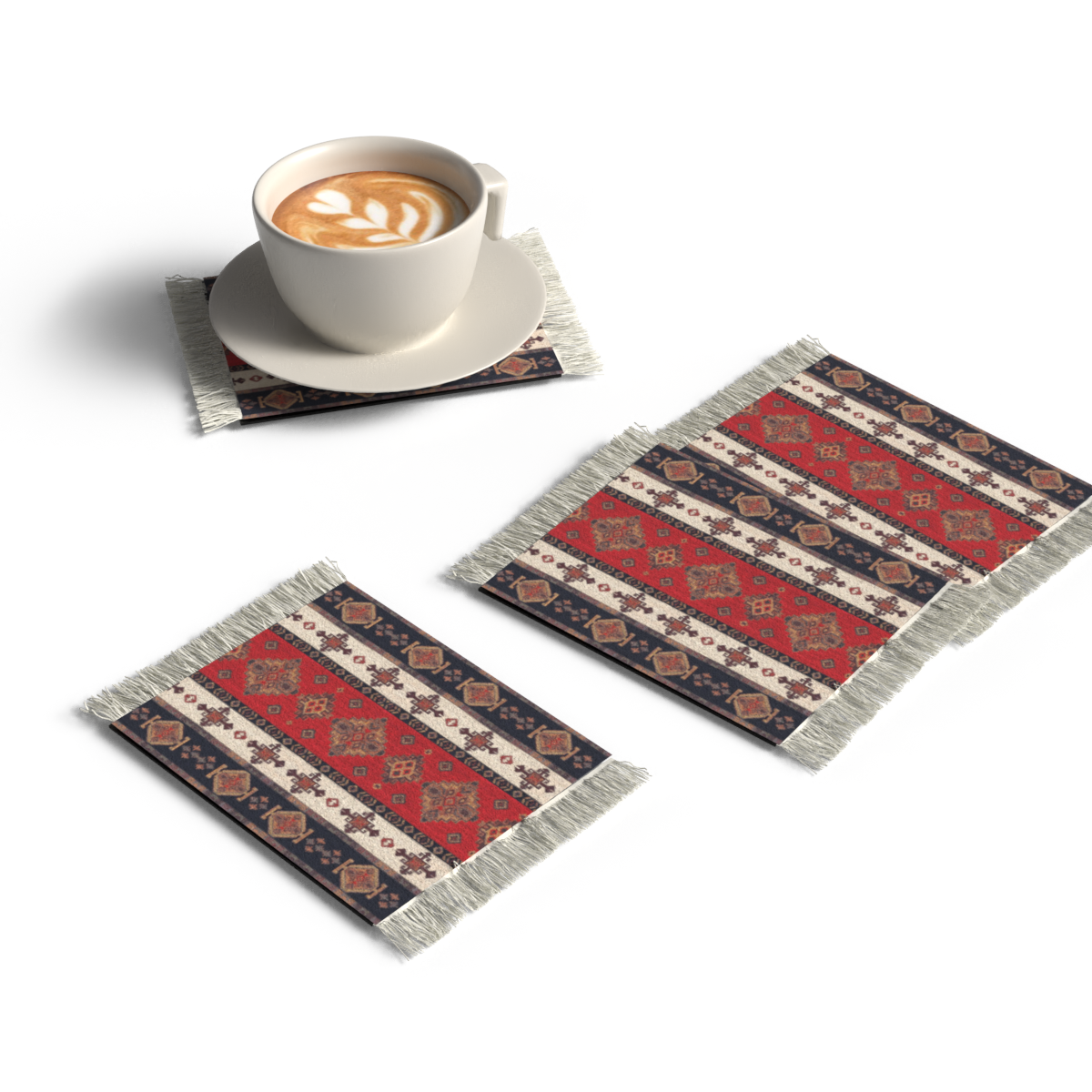 RUG COASTER SET - DESIGN 12