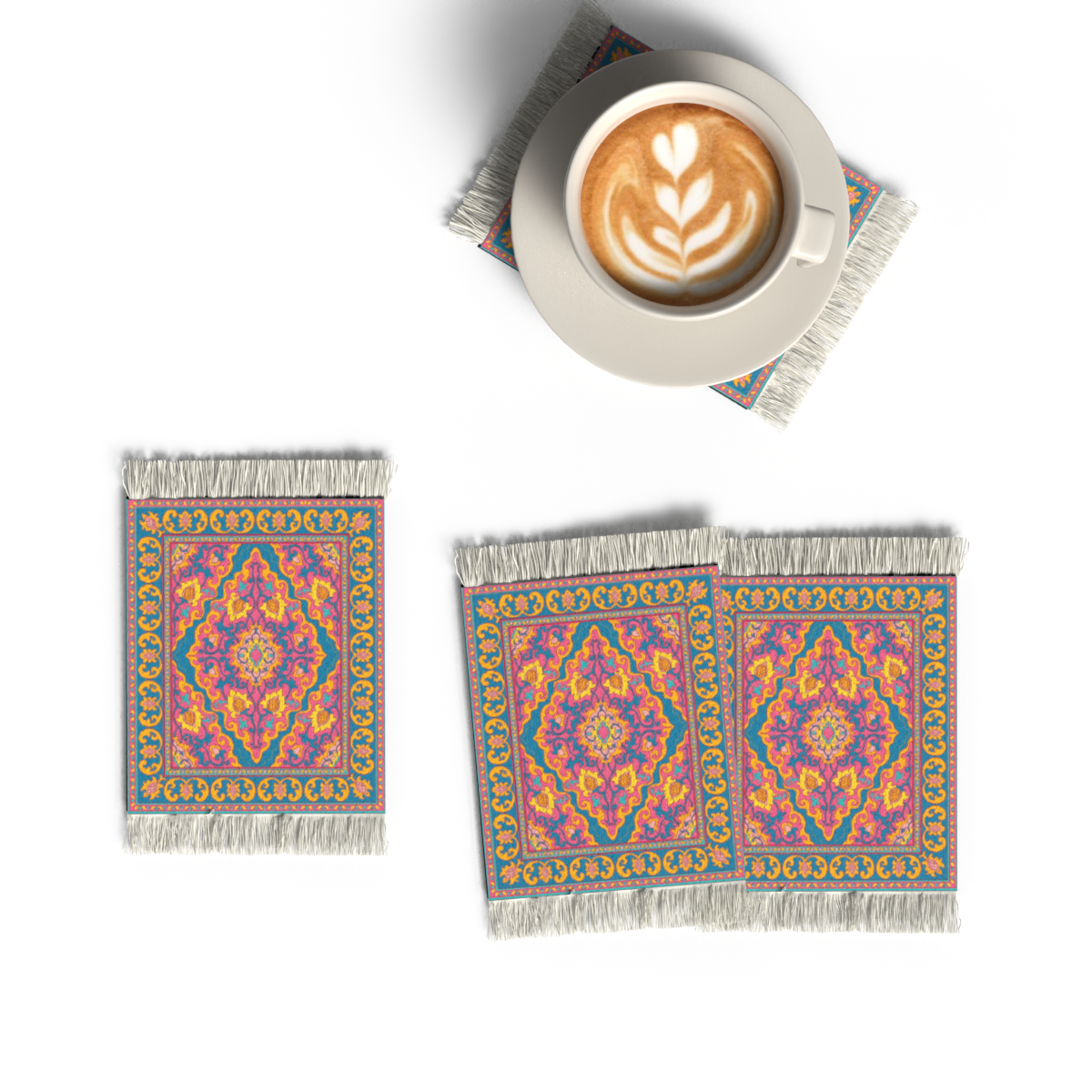 RUG COASTER SET - DESIGN 8