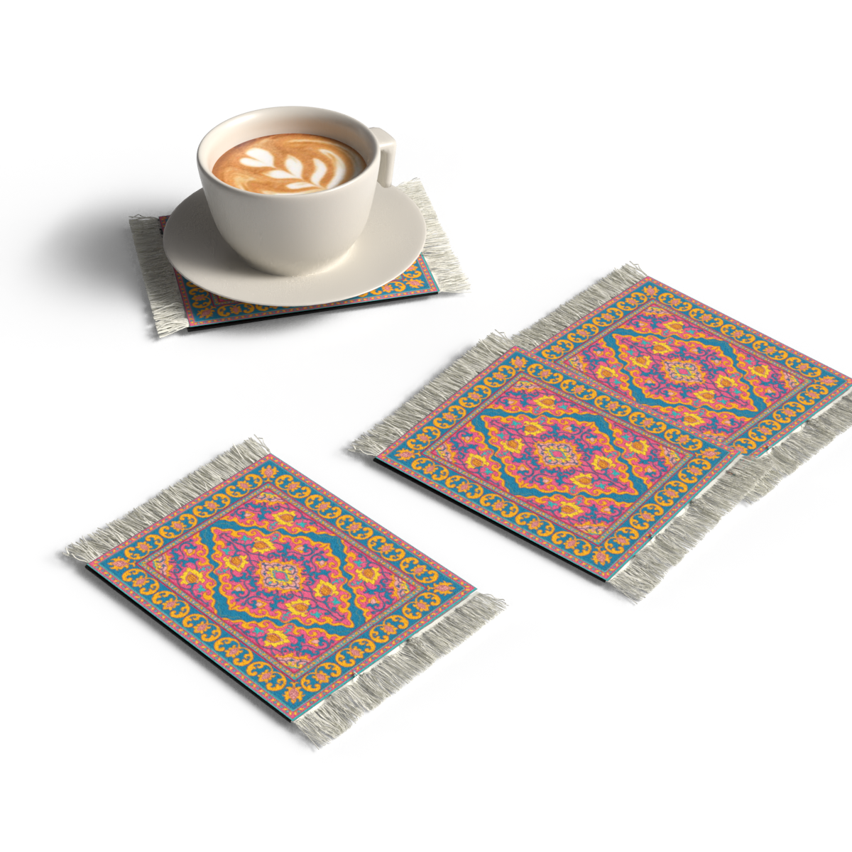 RUG COASTER SET - DESIGN 8