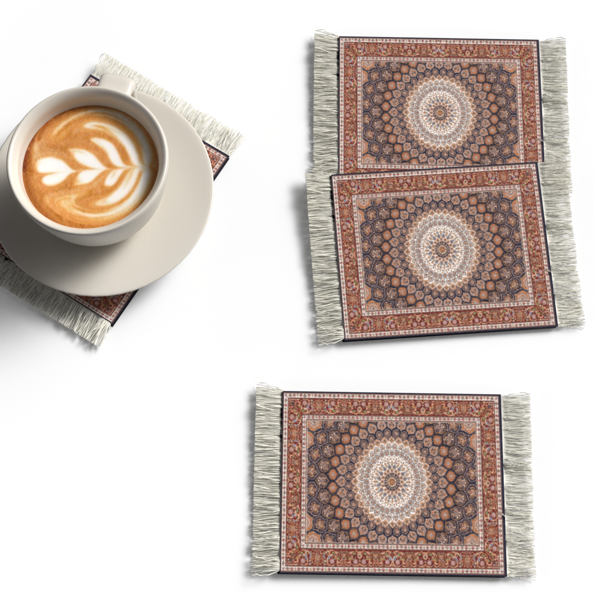 RUG COASTER SET - DESIGN 9