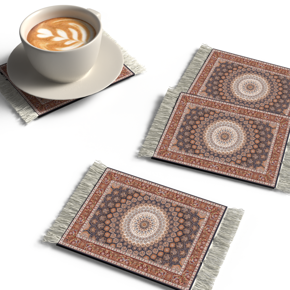 RUG COASTER SET - DESIGN 9