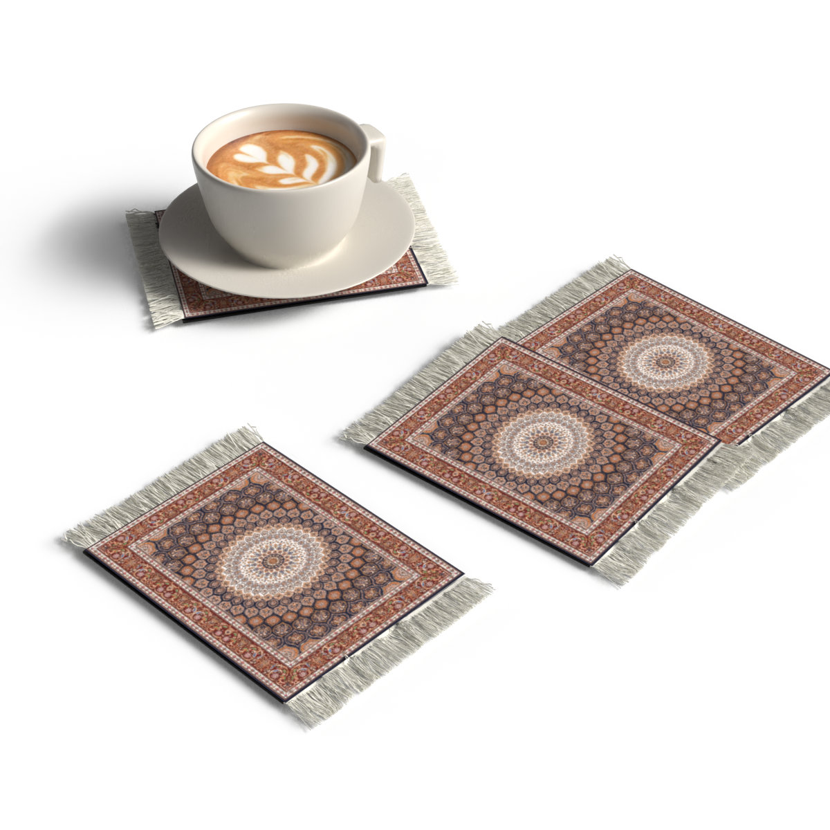 RUG COASTER SET - DESIGN 9