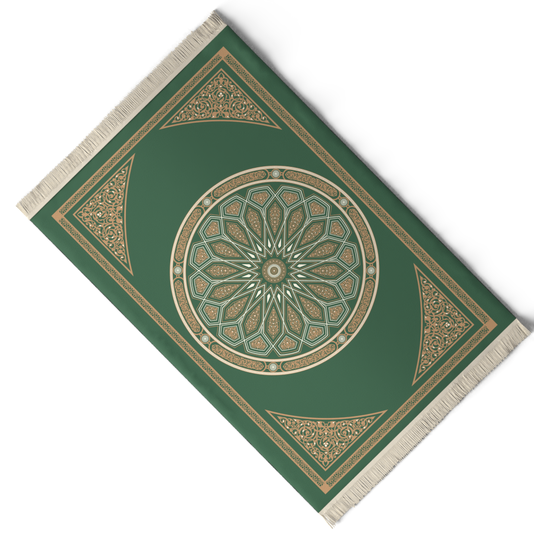Prayer Mat AL-Qubba Green - Velvet