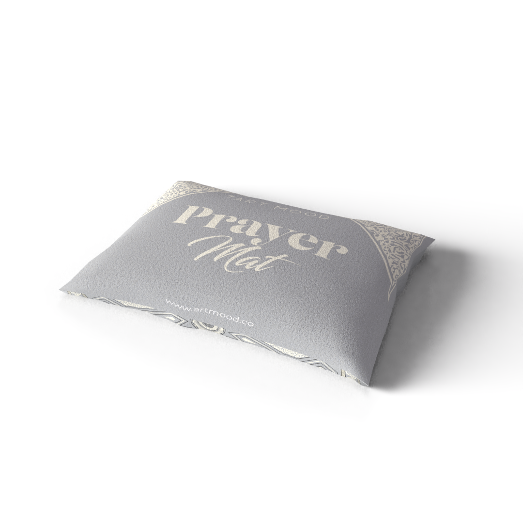 Prayer Mat AL-Qubba Grey - Velvet