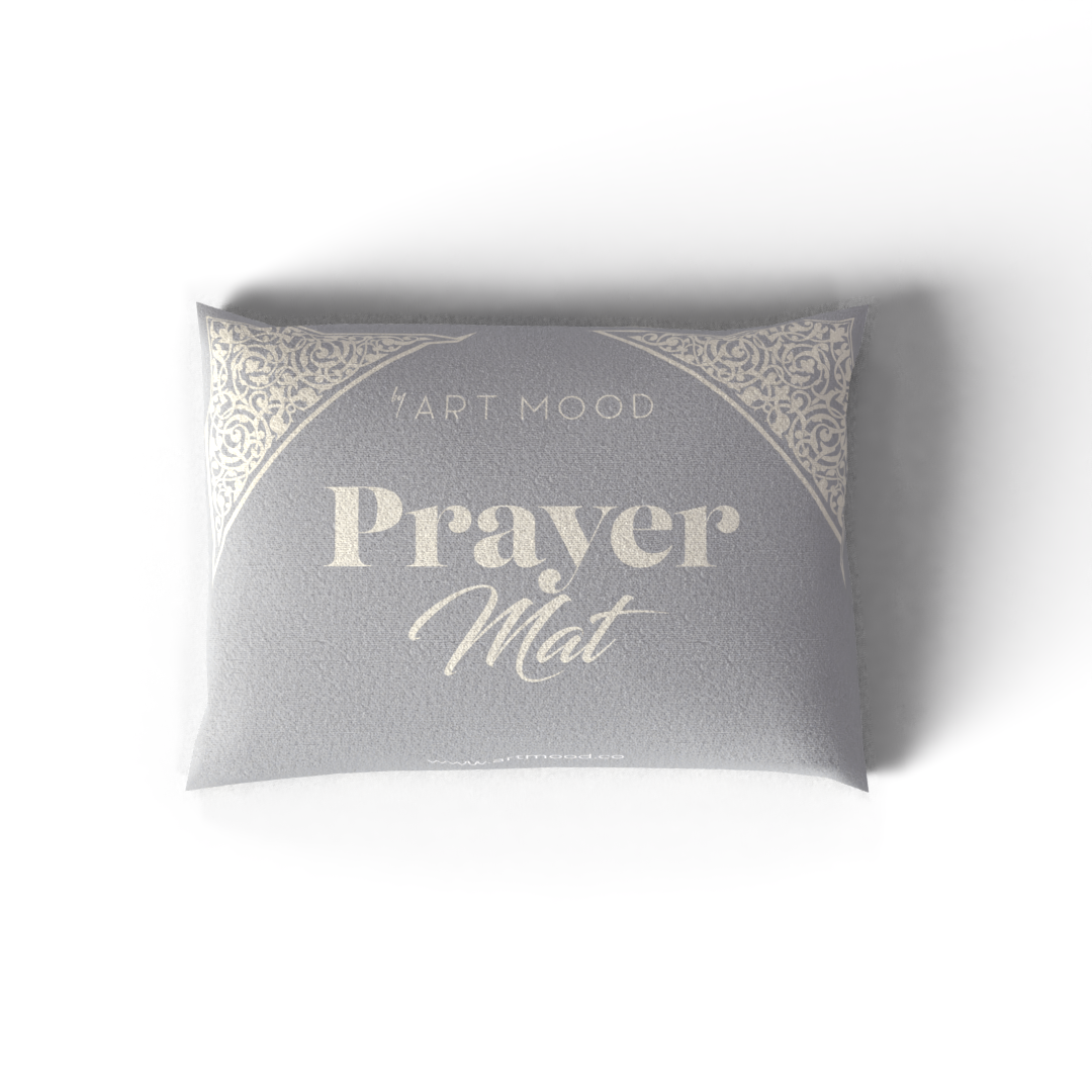 Prayer Mat AL-Qubba Grey - Velvet